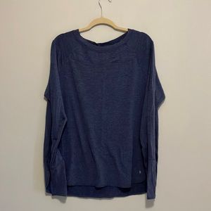 Danskin long sleeve T-shirt, blue xl
